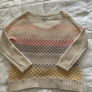 American eagle pastel rainbow knit sweater